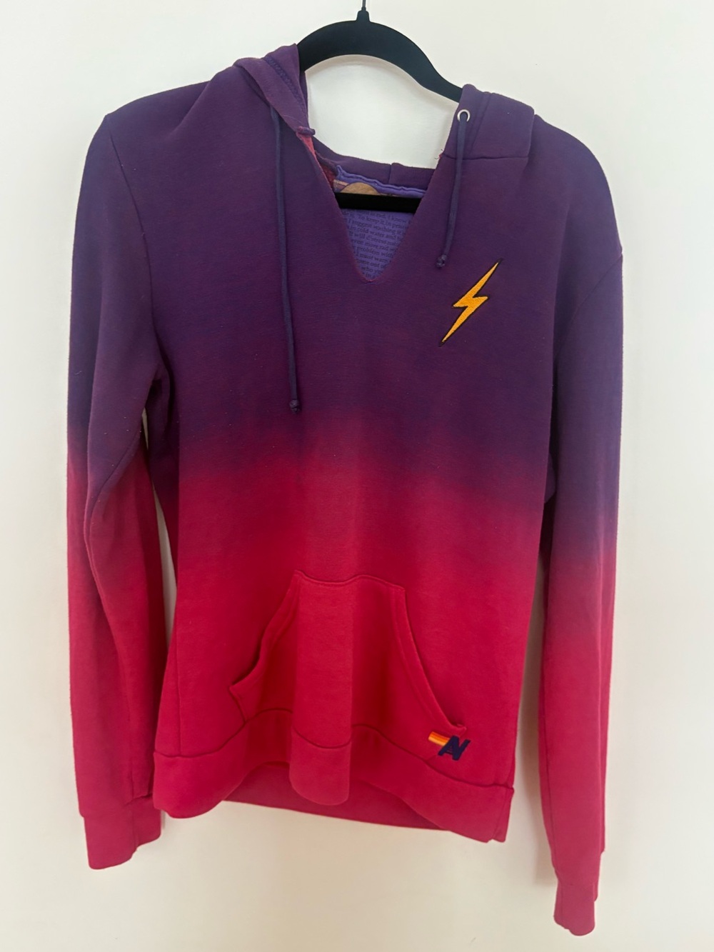 Aviator Nation size medium ombré hoodie sweatshirt